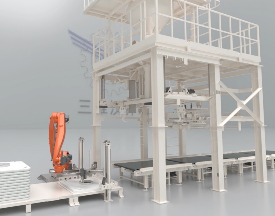 四袋系全自動(dòng)噸袋包裝機(jī)